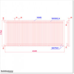 Sliding Finn Gate 4.3MX1.8M Gate is 4.3M wide and gate height is 1.8M