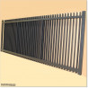 Sliding Finn Gate 3.8MX1.5M Gate is 3.8M wide and gate height is 1.5M