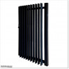 Finn Gate is 1000mm wide (excluding hinge gap) and 1750mm high. Gate comes with Button Lock and Stricker Bracket
