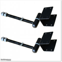 Finn Gate is 1000mm wide (excluding hinge gap) and 1750mm high. Gate comes with Button Lock and Stricker Bracket