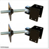 Finn Gate is 1000mm wide (excluding hinge gap) and 1450mm high. Gate comes with Button Lock and Stricker Bracket