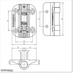 Safetech Adjustable Tension Hinges with Legs SHG-90L
