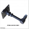 Aluminium Louver Pedestrian Gate 1M wide in Silver Pearl With Parts