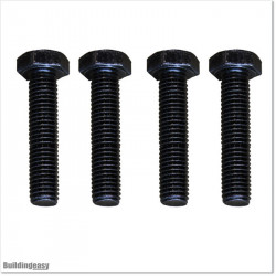 Stainless Steel and Blackened Bolts and Nuts M10 X 45mm