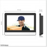 Video call to indoor monitor and smart phone. Open the gate from indoor monitor or smart phone
