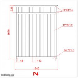 1.35 M wide Aluminium Pedestrian Gates 1.7M High in Auckland.