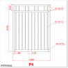 1.35 M wide Aluminium Pedestrian Gates 1.7M High in Auckland.