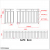 6.4M Wide and 1.2M High Sliding Gate Flat Top in Auckland.