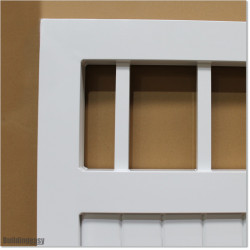 Pedestrian Tongue & Groove gate is 1.05M wide and gate height is 1.45M. Gate colour Pure White (RAL9010)