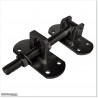 Pedestrian Tongue & Groove gate is 1.0Mm wide and gate height is 1.15M. Gate colour Matte Black (RAL9005)