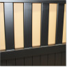 Pedestrian Tongue & Groove gate is 1.0Mm wide and gate height is 1.15M. Gate colour Matte Black (RAL9005)