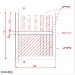 Pedestrian Tongue & Groove gate is 1.0Mm wide and gate height is 1.15M. Gate colour Pure White (RAL9010)