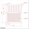 Pedestrian Tongue & Groove gate is 1.0Mm wide and gate height is 1.15M. Gate colour Pure White (RAL9010)