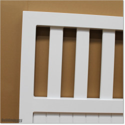 Pedestrian Tongue & Groove gate is 1.0Mm wide and gate height is 1.15M. Gate colour Pure White (RAL9010)