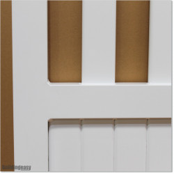Pedestrian Tongue & Groove gate is 1.0Mm wide and gate height is 1.15M. Gate colour Pure White (RAL9010)