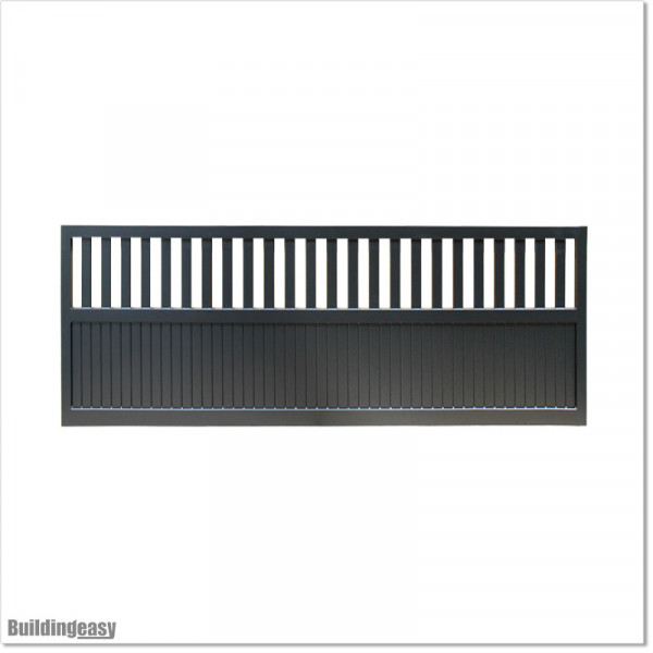 Gate is 3.825M wide and gate height is 1.15. Gate fits 3.5M post gap. Gate colour Matte Black (RAL9005)