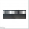 Gate is 3.825M wide and gate height is 1.15. Gate fits 3.5M post gap. Gate colour Matte Black (RAL9005)