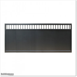 Gate is 4.35M wide and gate height is 1.45. Gate fits 4M post gap. Gate colour Matte Black (RAL9005)