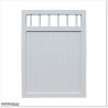 Pedestrian Tongue & Groove gate is 1.05M wide and gate height is 1.45M. Gate colour Pure White (RAL9010)