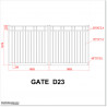 3.3M wide Aluminium Double swing Gate for Cheapest Price in Auckland.