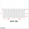 4 M wide Aluminium Swing Gate with the Best Quality and For Best Price