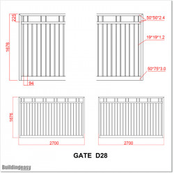 5.4 M wide Aluminium Swing Gate with the Best Quality and For Best Price
