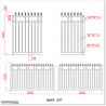 1.5M High Aluminium Flat Top Swing Gates 5.0M Wide in Auckland.