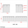 1.2M High Aluminium Flat Top Swing Gates 5.4M Wide in Auckland.