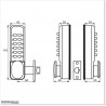 The keyless entry gate lock with keypad is suitable for Pedestrian Gates