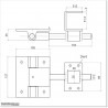 Strong aluminum alloy main structure powder coated in black, Stainless Steel threaded rod, Copper washers