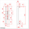 Double sided Key Lock suitable for Pedestrian Gates