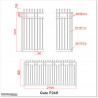 2.7M Wide Aluminium Single Swing Gate in Auckland black Colour.