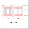 2.7M Wide Aluminium Double Swing Gate with more Privacy in Auckland.