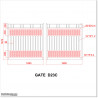 Black 3.6M Wide Aluminium Double Swing Gate With More Privacy in AKL.