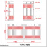 3.6M Aluminium Swing Gate with Fitted Sheets For Best Price In Auckland.