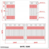 Very Light Aluminium Double Swing Gate 4M Wide and 1.7M High with Privacy