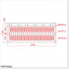 This gate is 2.7M wide and gate height is 1.1M.