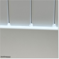 Aluminium Tongue and Groove Gate. Gate is 3.5M wide and gate height is 1.75M. Gate colour is Pure White (RAL9010)