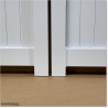 Aluminium Tongue and Groove Gate. Gate is 3.5M wide and gate height is 1.75M. Gate colour is Pure White (RAL9010)