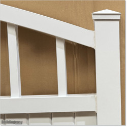 Aluminium Tongue and Groove Gate. Gate is 3.5M wide and gate height is 1.75M. Gate colour is Pure White (RAL9010)