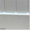 Aluminium Tongue and Groove Gate. Gate is 3.0M wide and gate height is 1.5M. Gate colour is Pure White (RAL9010)