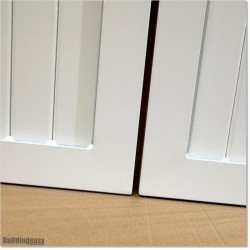 Aluminium Tongue and Groove Gate. Gate is 3.0M wide and gate height is 1.5M. Gate colour is Pure White (RAL9010)