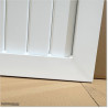 Aluminium Tongue and Groove Gate. Gate is 3.0M wide and gate height is 1.5M. Gate colour is Pure White (RAL9010)