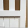 Aluminium Tongue and Groove Gate. Gate is 3.0M wide and gate height is 1.5M. Gate colour is Pure White (RAL9010)