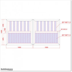 Aluminium Tongue and Groove Gate. Gate is 3.0M wide and gate height is 1.5M. Gate colour is Matte Black (RAL9005)