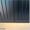 Aluminium Tongue and Groove Gate. Gate is 3.0M wide and gate height is 1.5M. Gate colour is Matte Black (RAL9005)