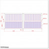 Aluminium Tongue and Groove Gate. Gate is 3.5M wide and gate height is 1.5M. Gate colour is Matte Black (RAL9005)