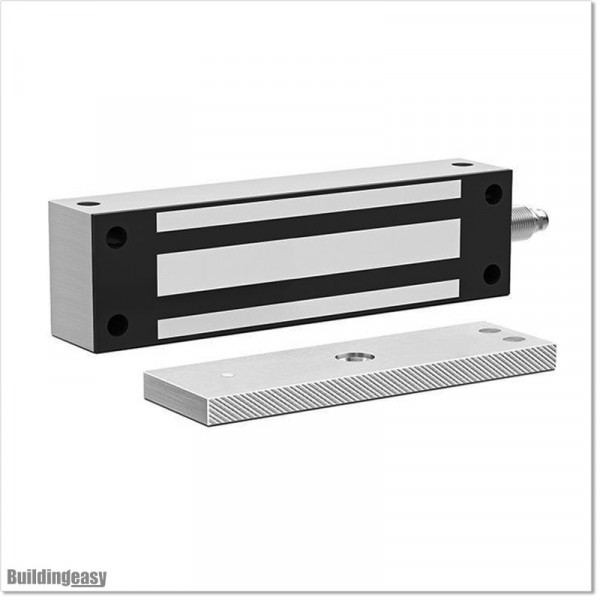 Heavy duty (380Kg) and IP65 waterproof electromagnetic lock can be used with 12V DC or 24V DC power supply