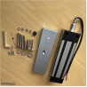 Heavy duty (500Kg) and IP65 waterproof electromagnetic lock can be used with 12V DC or 24V DC power supply