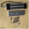 Heavy duty (500Kg) and IP65 waterproof electromagnetic lock can be used with 12V DC or 24V DC power supply